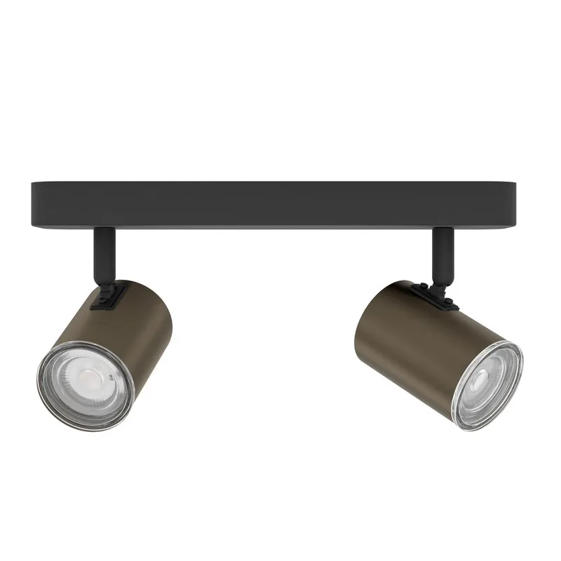 Kohdevalaisin Consuma kahdella lampulla - Musta/Bronsoitu - Valaistus - Hehkulamppu & polttimo - Spottivalaisin & alasvalo - Seinäspotti