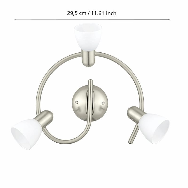 Kohdevalaisin Dakar - 29,5 cm - Valaistus - Hehkulamppu & polttimo - Spottivalaisin & alasvalo - Seinäspotti