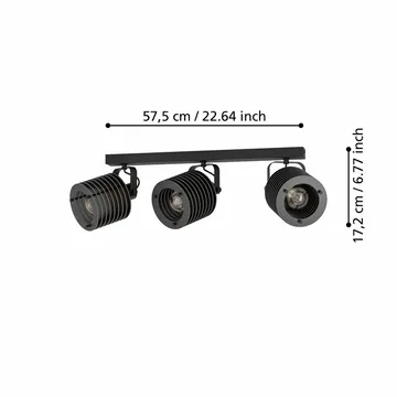 Kohdevalaisin Segovia - 57,5 cm - Valaistus - Hehkulamppu & polttimo - Spottivalaisin & alasvalo - Seinäspotti