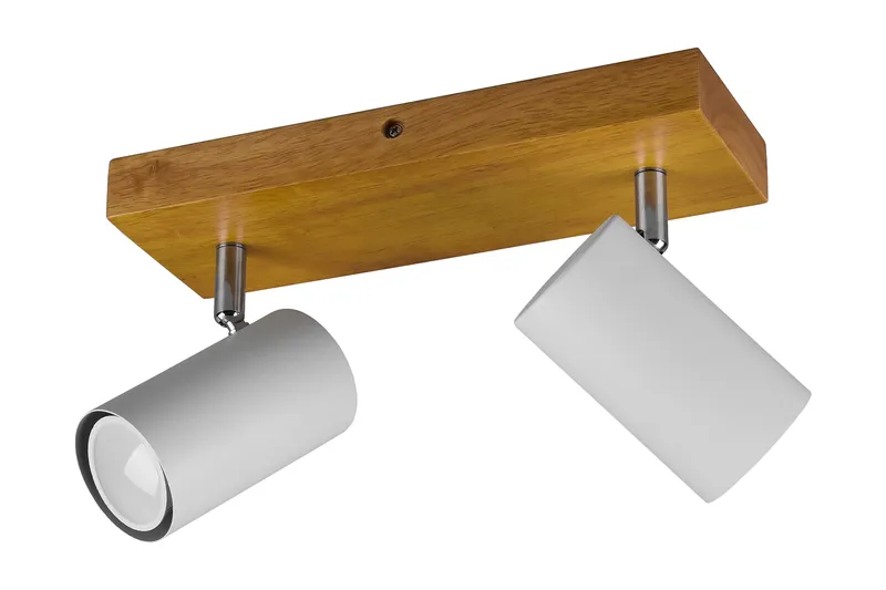 Spotti Marley 2-os. GU10 Mattavalkoinen/Puu, TRIO