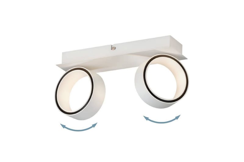 LED-spottilamppu Eglo Albariza Valkoinen 2 Lamppua - 2 Lamppua - Valaistus - Hehkulamppu & polttimo - Spottivalaisin & alasvalo - Seinäspotti