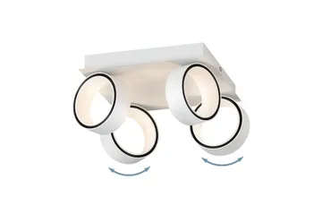 LED-spottilamppu Eglo Albariza Valkoinen 4 lamppua - 4 lamppua - Valaistus - Hehkulamppu & polttimo - Spottivalaisin & alasvalo - Seinäspotti