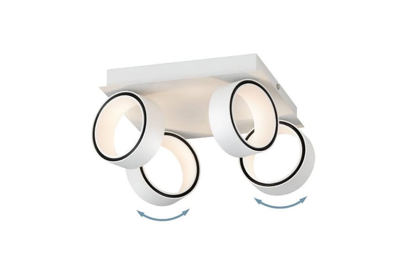 LED-spottilamppu Eglo Albariza Valkoinen 4 lamppua - 4 lamppua - Valaistus - Hehkulamppu & polttimo - Spottivalaisin & alasvalo - Seinäspotti