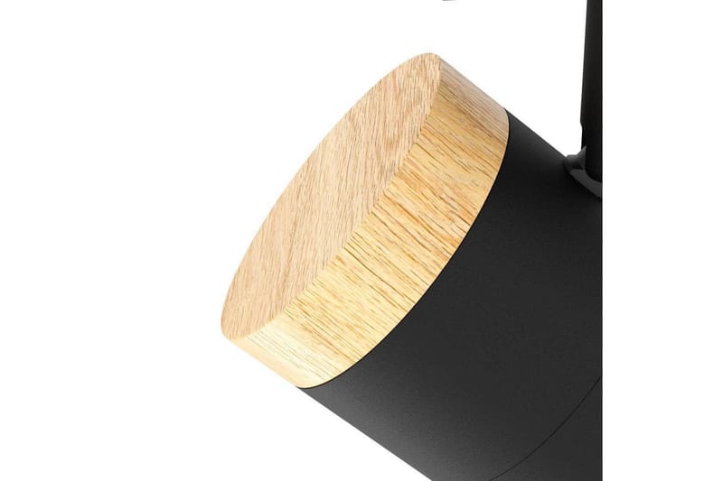 LED-spottilamppu Eglo Cartagena Musta/Puu 5 Lamput - 5 Lamput - Valaistus - Hehkulamppu & polttimo - Spottivalaisin & alasvalo - Seinäspotti