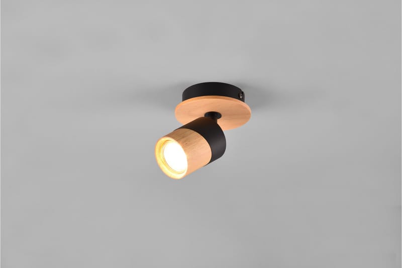 Spotti Aruni 1-os GU10 Puu/Mattamusta - TRIO - Valaistus - Hehkulamppu & polttimo - Spottivalaisin & alasvalo - Seinäspotti