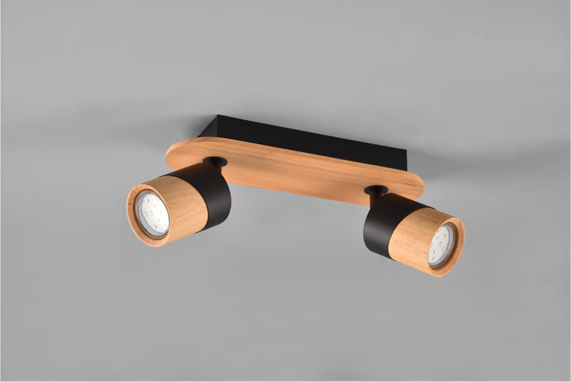 Spotti Aruni 2-os GU10 Puu/Mattamusta - TRIO - Valaistus - Hehkulamppu & polttimo - Spottivalaisin & alasvalo - Seinäspotti