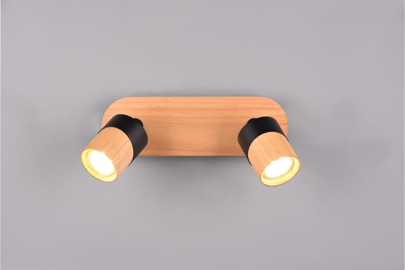 Spotti Aruni 2-os GU10 Puu/Mattamusta - TRIO - Valaistus - Hehkulamppu & polttimo - Spottivalaisin & alasvalo - Seinäspotti