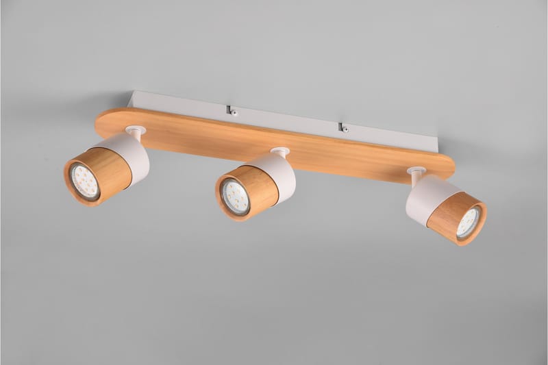 Spotti Aruni 3-os GU10 Puu/Mattavalkoinen - TRIO - Valaistus - Hehkulamppu & polttimo - Spottivalaisin & alasvalo - Seinäspotti