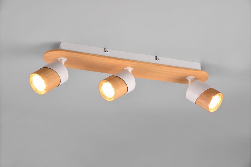 Spotti Aruni 3-os GU10 Puu/Mattavalkoinen - TRIO - Valaistus - Hehkulamppu & polttimo - Spottivalaisin & alasvalo - Seinäspotti