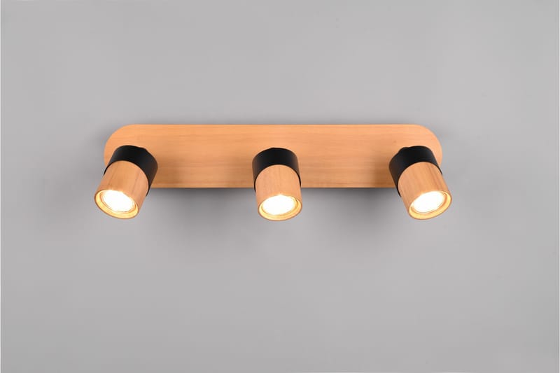 Spotti Aruni 3-os GU10 Puu/Mattamusta - TRIO - Valaistus - Hehkulamppu & polttimo - Spottivalaisin & alasvalo - Seinäspotti