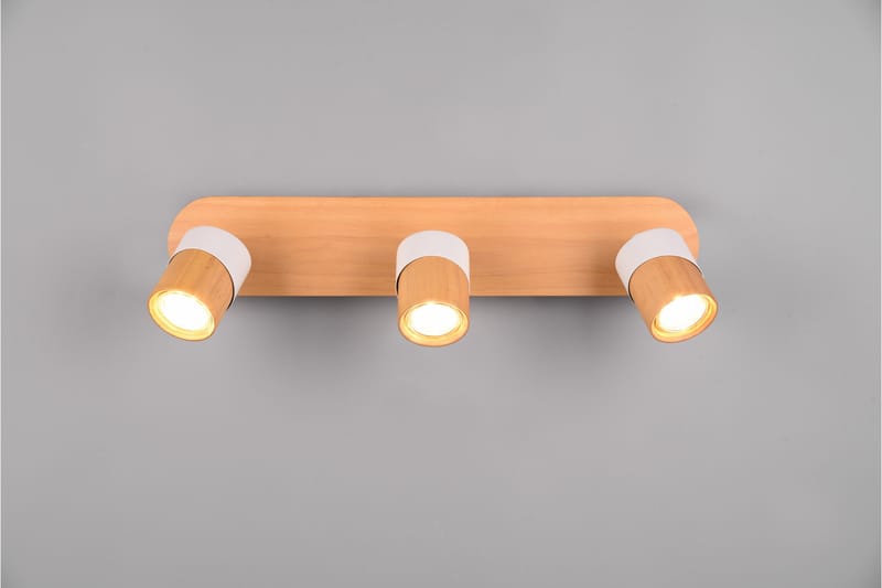 Spotti Aruni 3-os GU10 Puu/Mattavalkoinen - TRIO - Valaistus - Hehkulamppu & polttimo - Spottivalaisin & alasvalo - Seinäspotti