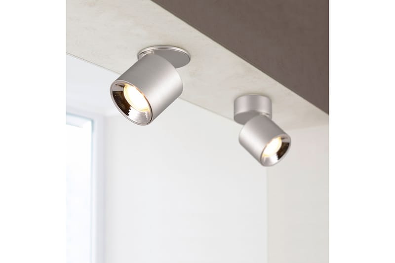 Spotti Guayana 1-os GU10 Harjattu Alumiini - TRIO - Valaistus - Hehkulamppu & polttimo - Spottivalaisin & alasvalo - Seinäspotti