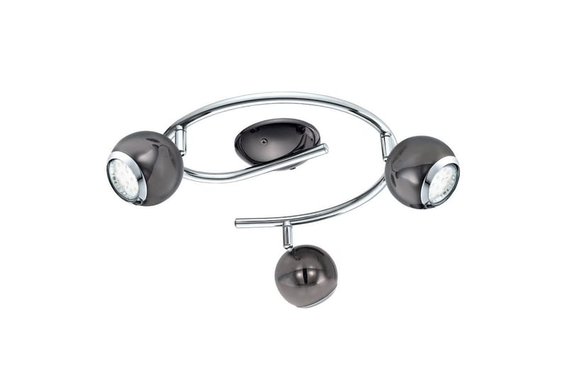 Spotlight Eglo Bimeda 3 Lamppua Nickel-Nero, Kromi - Harmaa/Kromi - Valaistus - Hehkulamppu & polttimo - Spottivalaisin & alasvalo - Kattospotti