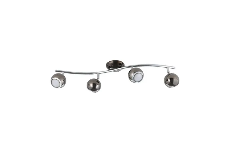 Spotlight Eglo Bimeda 4 lamppua nikkeli-nero, kromi, Musta/Kromi/Harmaa