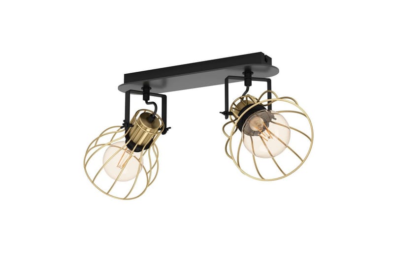 Spotlight Eglo Sambatello 2 lamppua, Musta/Kulta
