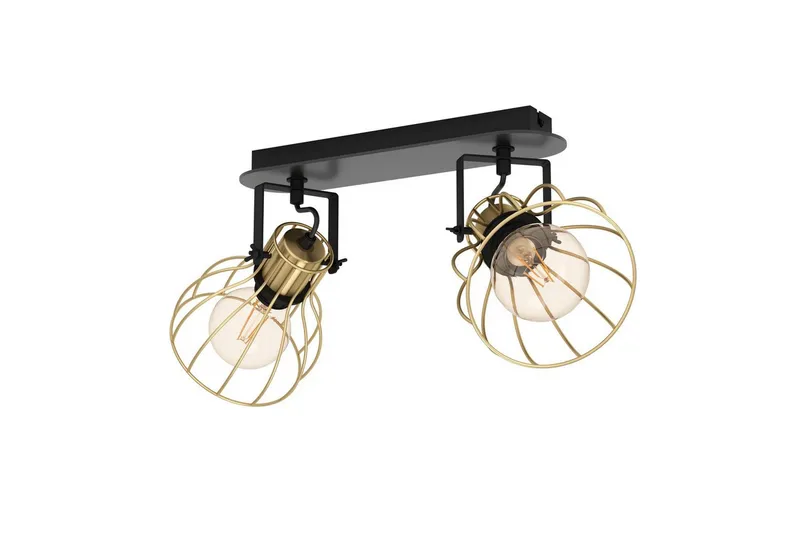 Spotlight Eglo Sambatello 2 lamppua, Musta/Kulta