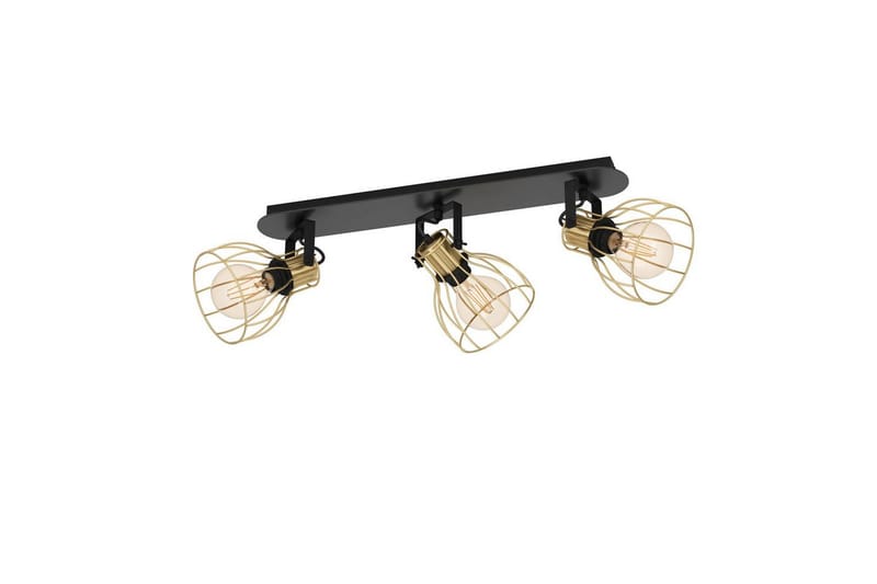 Spotlight Eglo Sambatello 3 lamppua, Musta/Messinki