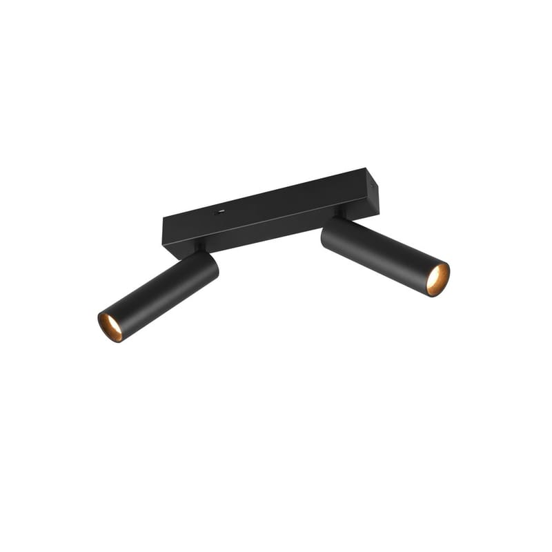 Spotti Ambala, 2 lamppua, 2-osainen, Mattamusta