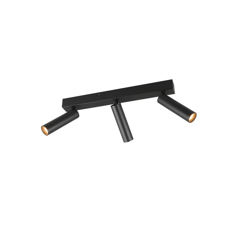 Spotti Ambala, 3 lamppua, 3-osainen, Mattamusta