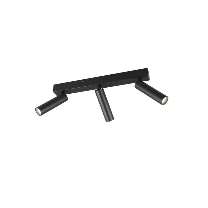 Spotti Ambala - 3 lamppua, 3-osainen, Mattamusta - Valaistus - Hehkulamppu & polttimo - Spottivalaisin & alasvalo - Kohdevalo kisko