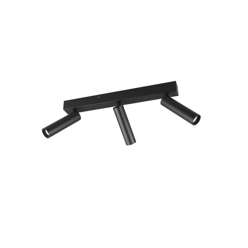 Spotti Ambala - 3 lamppua, 3-osainen, Mattamusta - Valaistus - Hehkulamppu & polttimo - Spottivalaisin & alasvalo - Kohdevalo kisko