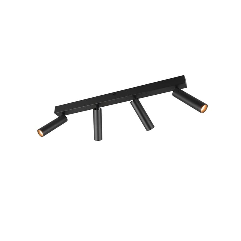 Spotti Ambala - 4 lamppua, 4-osainen, Mattamusta - Valaistus - Hehkulamppu & polttimo - Spottivalaisin & alasvalo - Kohdevalo kisko