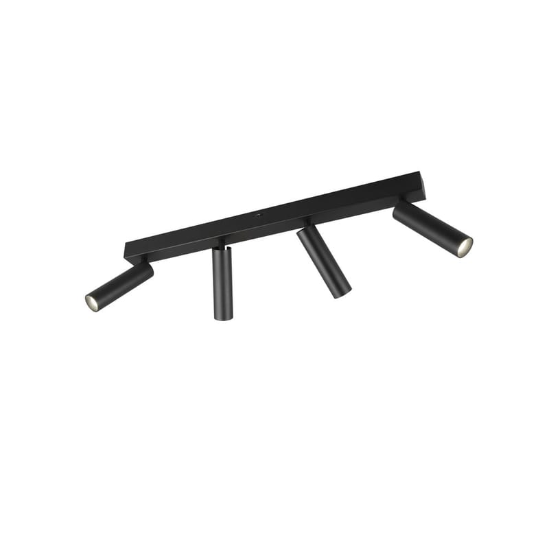 Spotti Ambala - 4 lamppua, 4-osainen, Mattamusta - Valaistus - Hehkulamppu & polttimo - Spottivalaisin & alasvalo - Kohdevalo kisko