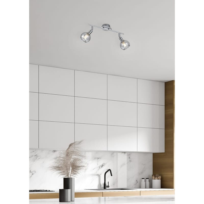 Spotti Brest - 2 lamppua, 2-osainen - Valaistus - Hehkulamppu & polttimo - Spottivalaisin & alasvalo - Kohdevalo kisko