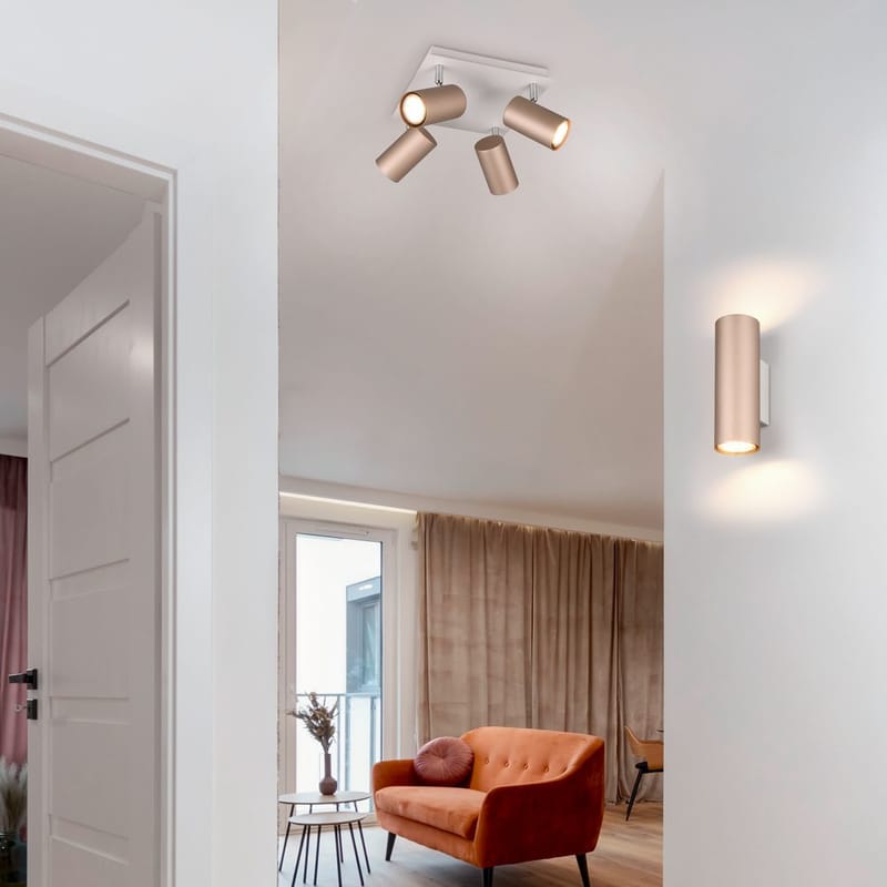 Spotti Marley - 4 lamppua, 4-osainen - Valaistus - Hehkulamppu & polttimo - Spottivalaisin & alasvalo - Kattospotti