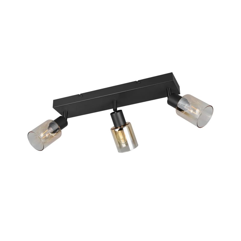 Spotti TRIO Cadiz - 3-osainen, Mattamusta - Valaistus - Hehkulamppu & polttimo - Spottivalaisin & alasvalo - Kattospotti