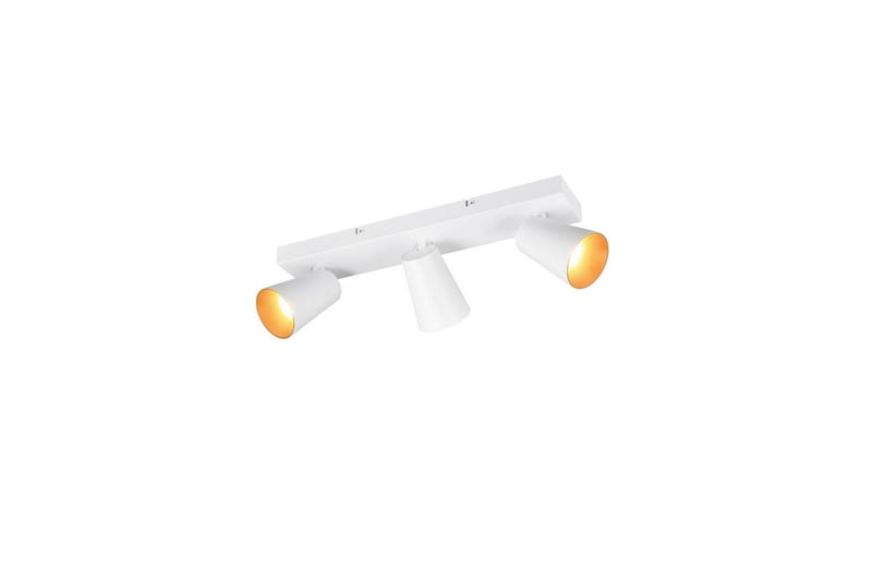 Spotti TRIO Sharp 3-osainen, Mattavalkoinen/kulta, 3-osainen, Mattavalkoinen/kulta