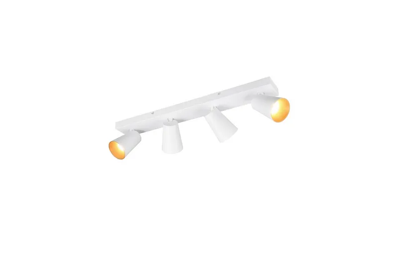 Spotti TRIO Sharp 4-osainen, Mattavalkoinen/kulta, 4-osainen, Mattavalkoinen/kulta