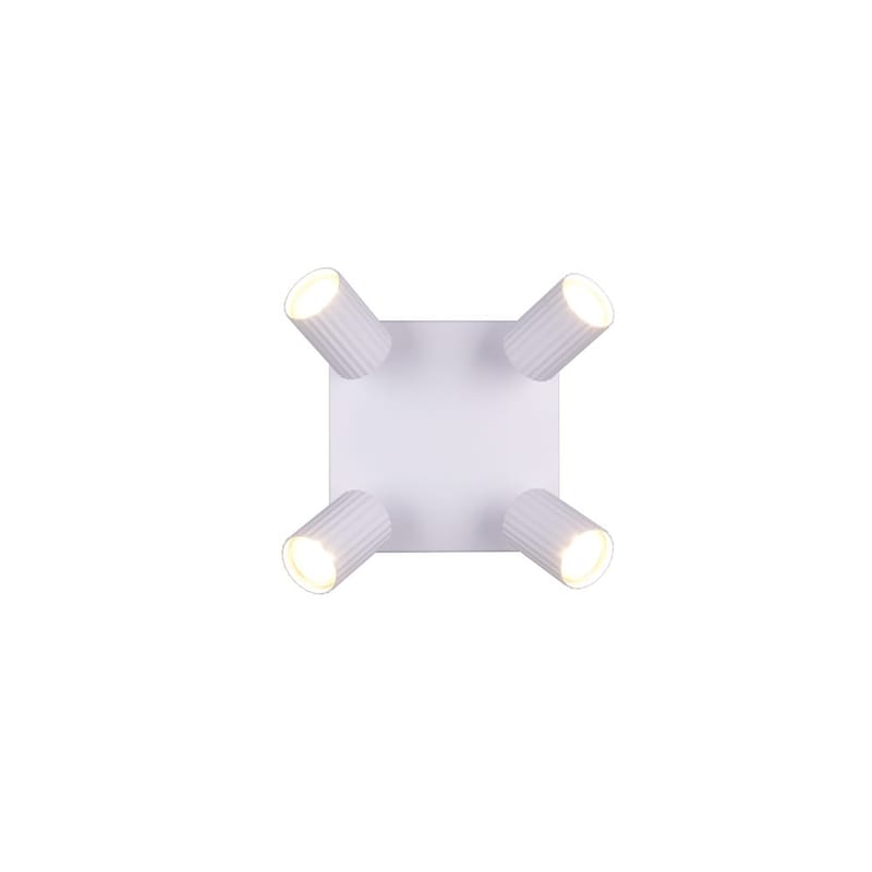 Spotti TRIO Soka - 4-osainen, Mattavalkoinen - Valaistus - Hehkulamppu & polttimo - Spottivalaisin & alasvalo - Kattospotti