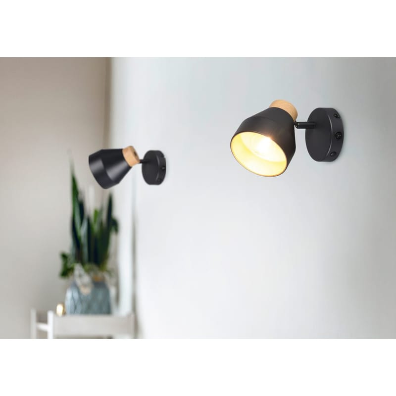 Spotti Valentin - 1 lamppu, 1-osainen, Mattamusta - Valaistus - Hehkulamppu & polttimo - Spottivalaisin & alasvalo - Kattospotti