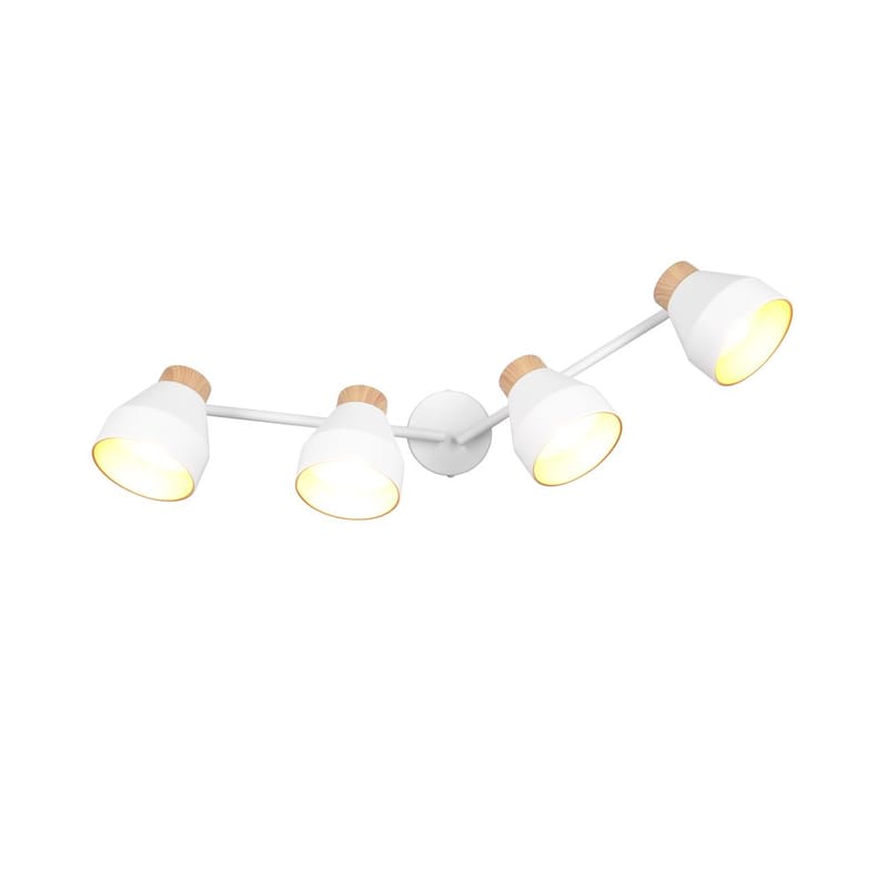 Spotti Valentin - 3 lamppua, 3-osainen, Mattavalkoinen - Valaistus - Hehkulamppu & polttimo - Spottivalaisin & alasvalo - Kattospotti