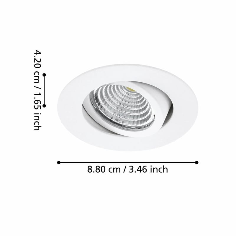 Upotettu lamppu Saliceto Mobil Valkoinen 4000K 3 kappaleen sarja - 8,8 cm - Valaistus - Hehkulamppu & polttimo - Spottivalaisin & alasvalo - Kattospotti