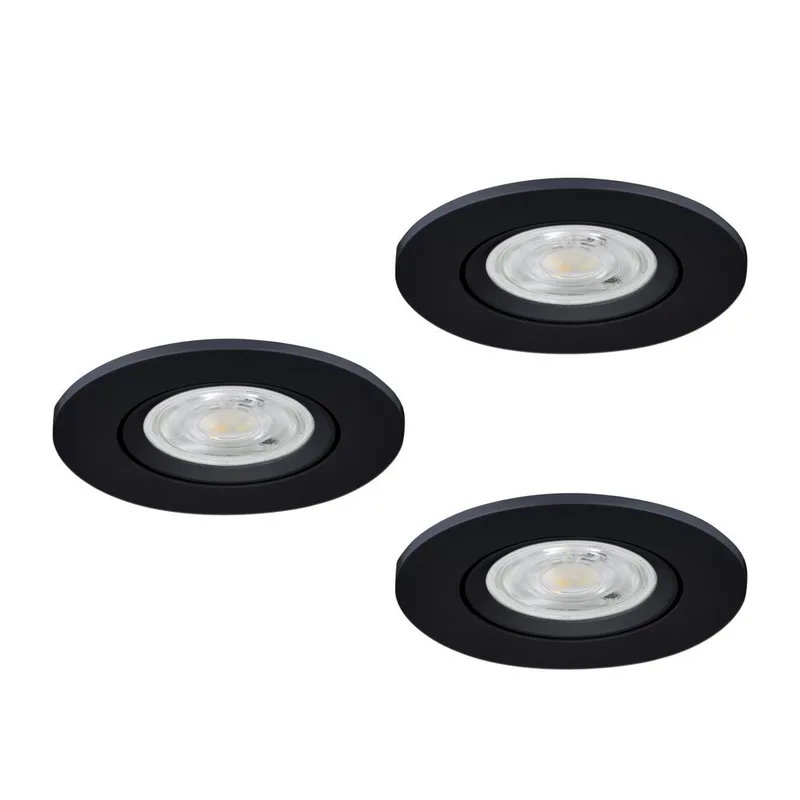 Upotettu Valaisin Barranco IP44 30 mm 3000K Sarja, 3 kpl - 8,4 cm - Valaistus - Hehkulamppu & polttimo - Spottivalaisin & alasvalo - Kattospotti
