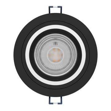 Upotettu Valaisin Carosso 93 mm - Musta - Valaistus - Hehkulamppu & polttimo - Spottivalaisin & alasvalo - Seinäspotti