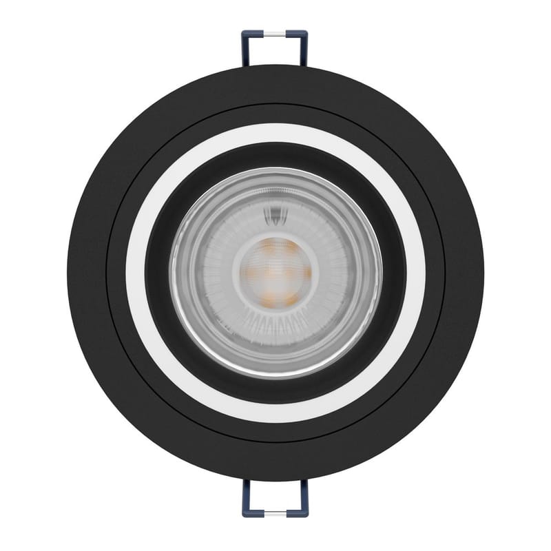 Upotettu Valaisin Carosso 93 mm - Musta - Valaistus - Hehkulamppu & polttimo - Spottivalaisin & alasvalo - Seinäspotti