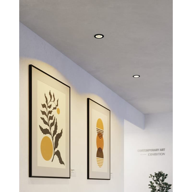 Upotettu Valaisin Carosso 93 mm - Musta - Valaistus - Hehkulamppu & polttimo - Spottivalaisin & alasvalo - Seinäspotti