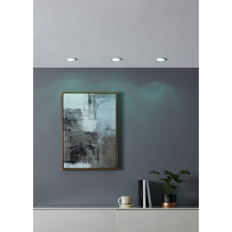 Upotettu Valaisin Carosso 93 mm - Valkoinen - Valaistus - Hehkulamppu & polttimo - Spottivalaisin & alasvalo - Seinäspotti