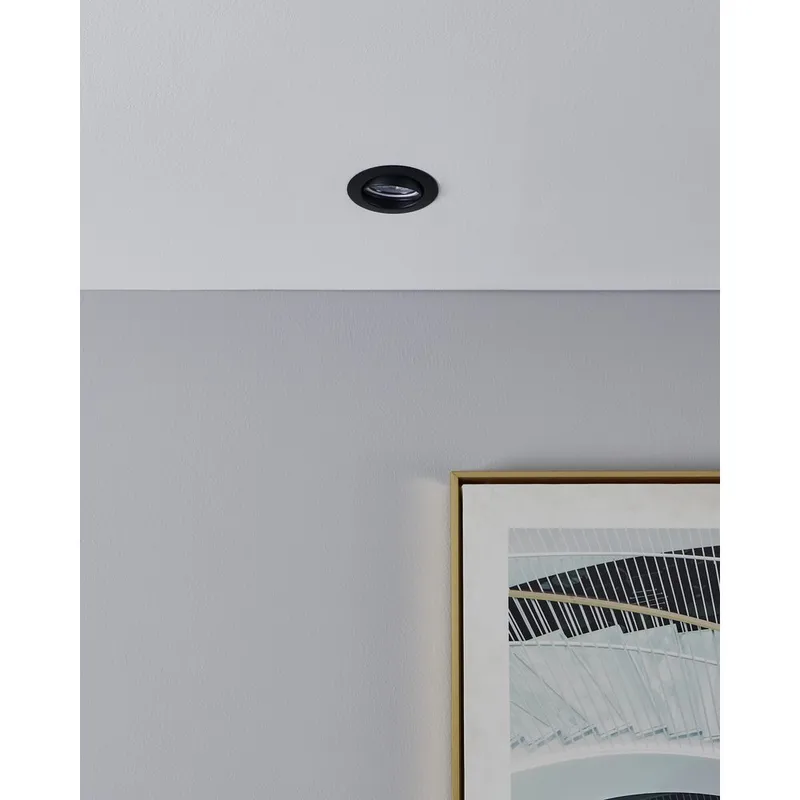 Upotettu Valaisin Favazzina 88 mm sarja, 3 kpl - Musta - Valaistus - Hehkulamppu & polttimo - Spottivalaisin & alasvalo - Kattospotti