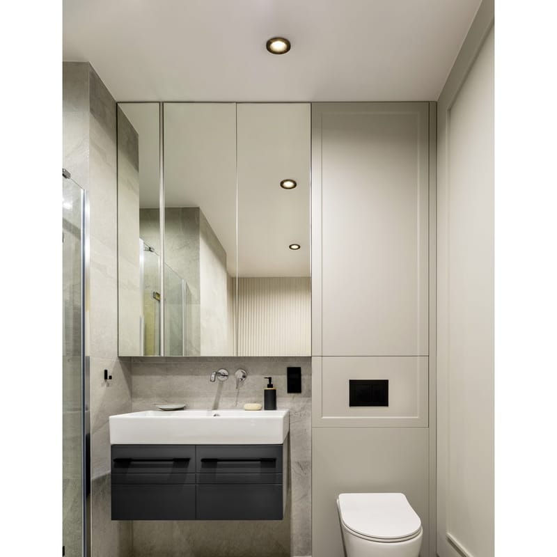 Upotettu Valaisin Salabate 88 mm Setti, 3 kpl - Musta - Valaistus - Hehkulamppu & polttimo - Spottivalaisin & alasvalo - Kattospotti