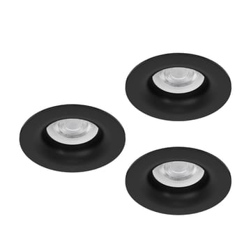 Upotettu Valaisin Salabate 88 mm Setti, 3 kpl - Musta - Valaistus - Hehkulamppu & polttimo - Spottivalaisin & alasvalo - Kattospotti