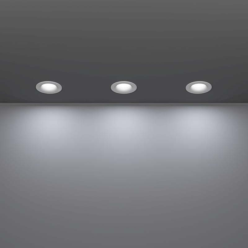 Upotettu Valaisin Salabate 88 mm Setti, 3 kpl - Valkoinen - Valaistus - Hehkulamppu & polttimo - Spottivalaisin & alasvalo - Kattospotti