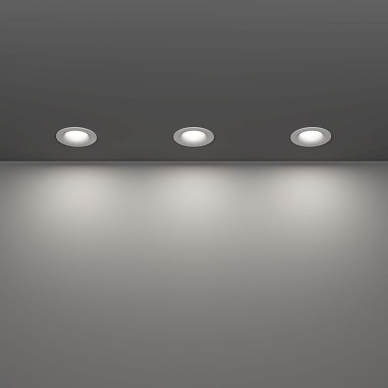 Upotettu Valaisin Salabate 88 mm Setti, 3 kpl - Valkoinen - Valaistus - Hehkulamppu & polttimo - Spottivalaisin & alasvalo - Kattospotti