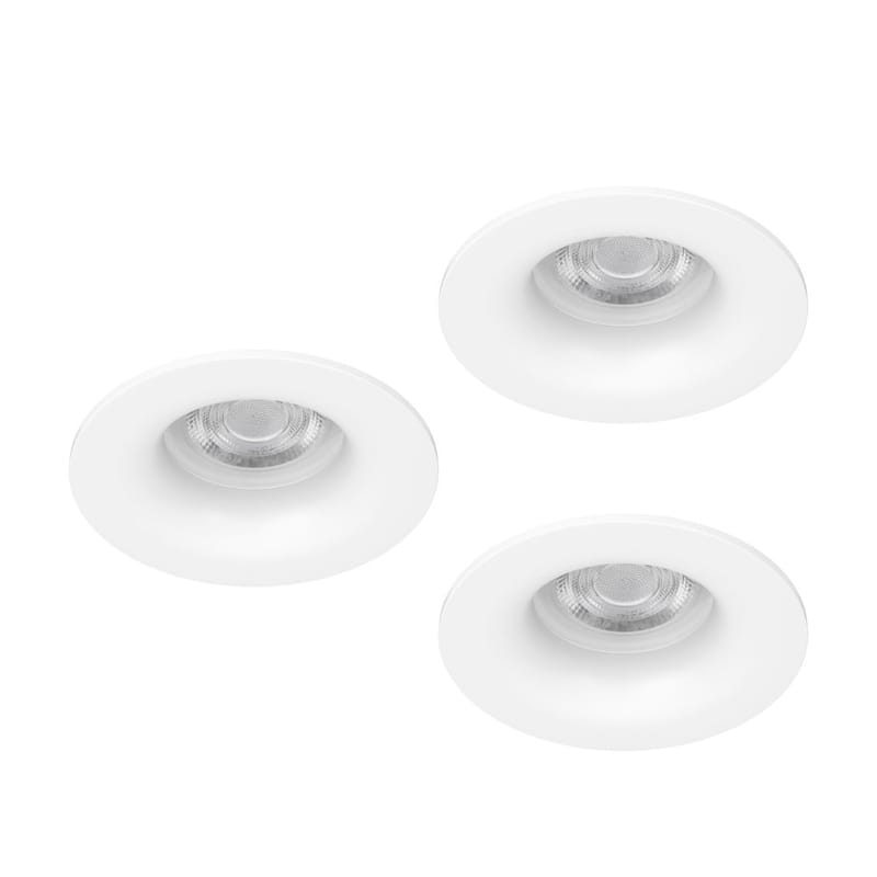 Upotettu Valaisin Salabate 88 mm Setti, 3 kpl - Valkoinen - Valaistus - Hehkulamppu & polttimo - Spottivalaisin & alasvalo - Kattospotti