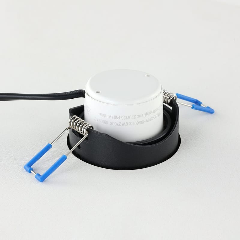 Upotettu Valaisin Saliceto Ø88 mm 2700K - Musta - Valaistus - Hehkulamppu & polttimo - Spottivalaisin & alasvalo - Kattospotti