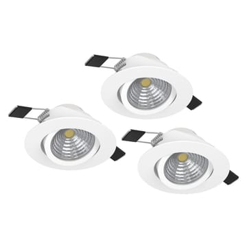 Upotettu Valaisin Saliceto 3 kpl Ø88 mm 2700K - Valkoinen - Valaistus - Hehkulamppu & polttimo - Spottivalaisin & alasvalo - Kattospotti