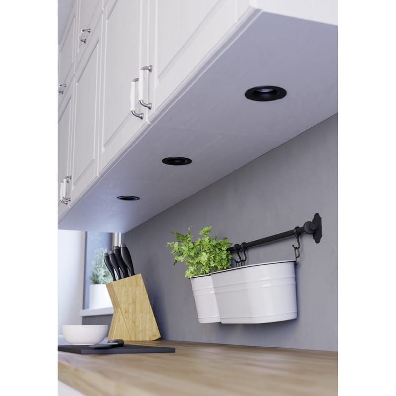 Upotettu Valaisin Saliceto 88 mm 2700K Setti, 3 kpl - Musta - Valaistus - Hehkulamppu & polttimo - Spottivalaisin & alasvalo - Kattospotti